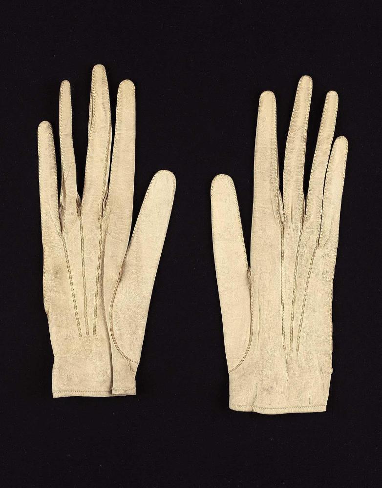 Pair of women's wedding gloves