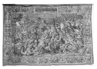 Tapestry: Scipio Rescuing his Father at the Battle of Ticinus (from the series The Story of Scipio Africanus)