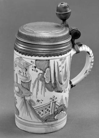 Tankard with pewter lid