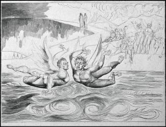Two of the Malebranche quarrelling, Dante's Inferno Canto XXII