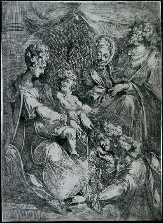 The Holy Family with St. Anne and Mary Magdalen