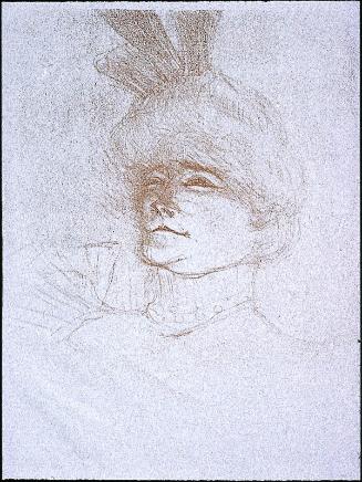 Mademoiselle Marcelle Lender, a bust-length three quarter view