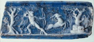 Plaque fragment with Herakles