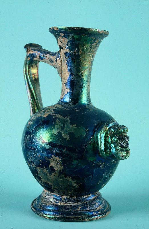 Pitcher with mask applique