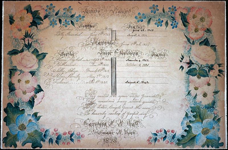 Family Record of Backus and Polly Rundal Barrett
