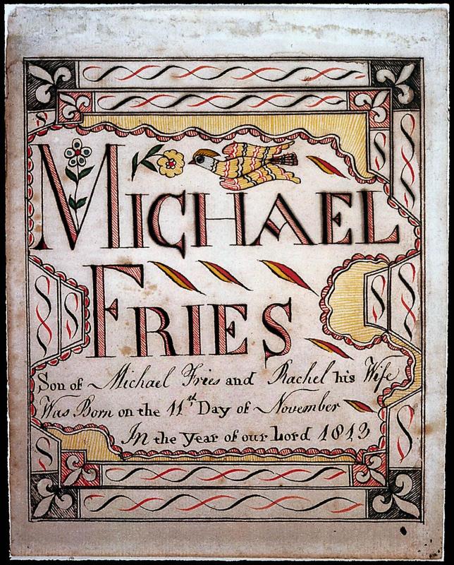 Birth Certificate of Michael Fries