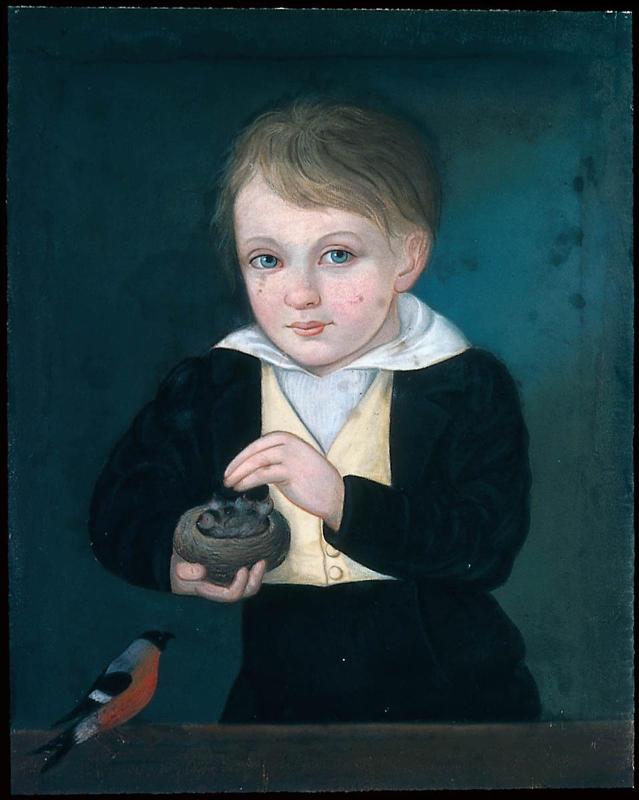 Boy holding a Nest of Fledglings