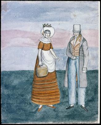 Young couple in a landscape