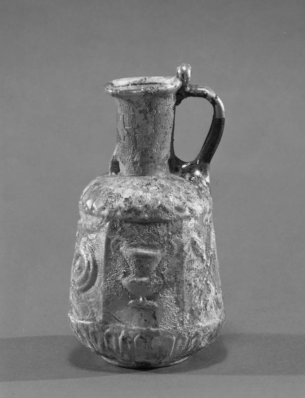 Hexagonal Jug with Dionysiac Symbols