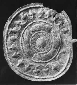 Decorated disc pin