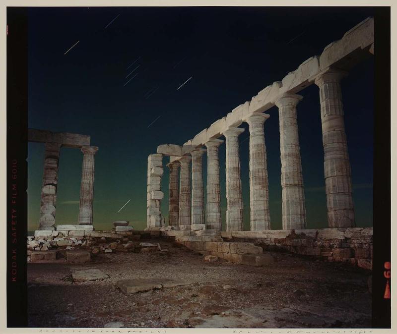 Sounion (with Star Trails)