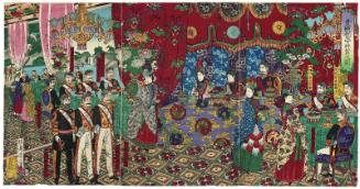 Illustration of a Celebratory Banquet held in Honor of Dignitaries (Kiken shukuen haiga no zu)