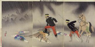 The Heroic Fight of Cavalry Scout Captain Asakawa (Sekkô Asakawa Kihei-taii funtô no zu)