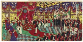 Illustration of the Ceremony Promulgating the Constitution (Kenpô happushiki no zu)