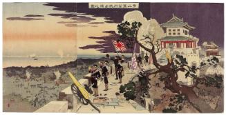 Illustration of the Second Army's Occupation of Jinzhoucheng (Dainigun Kinshûjô senryô no zu)