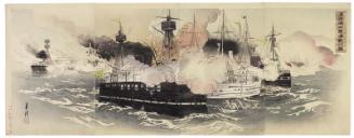 Illustration of the Naval Battle Capturing Haiyang Island (Kaiyôtô senryô kaisen no zu)
