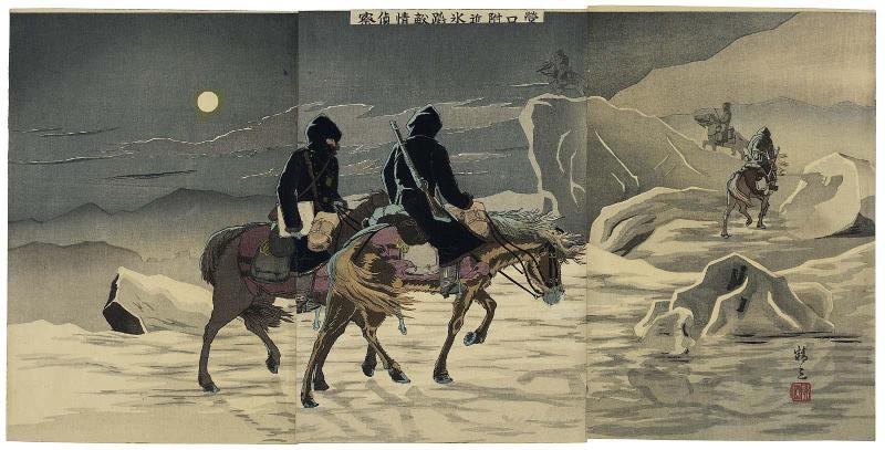 Scouting Enemy Movements on Ice near Yingkou (Eikô fukin hyôtô tekijô teisatsu)