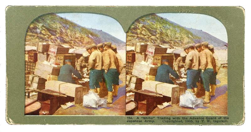 A "Shiho" Trading with the Advance Guard of the Japanese Army