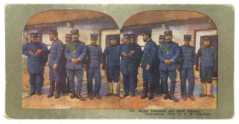 Major Yamaoka and Staff Officers