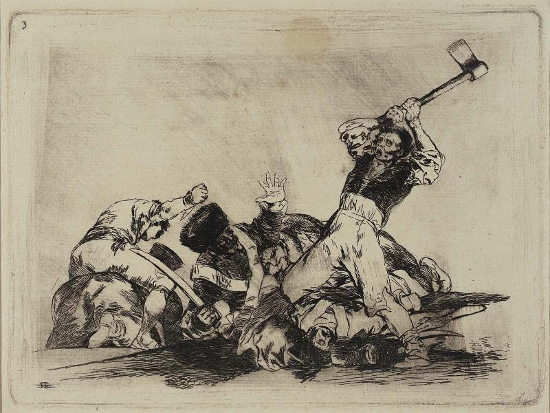 Lo mismo. (Likewise); Fatales consequencias de la sangrienta guerra en España con Buonaparte. Y otros caprichos enfaticos (Fatal Consequences of the bloody war in Spain. And other emphatic caprices [Disasters of War], plate 3.