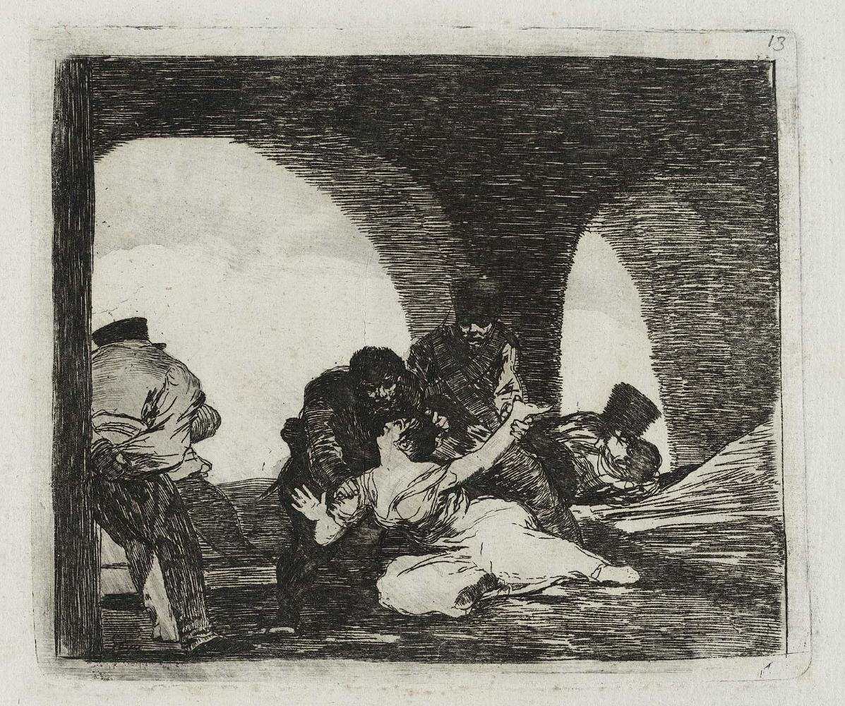 Amarga presencia. (Bitter presence); Fatales consequencias de la sangrienta guerra en España con Buonaparte. Y otros caprichos enfaticos [Disasters of War], plate 13.