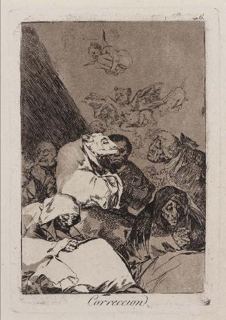 Correcion. (Corrrection); Plate 46 from the series "Los Caprichos"