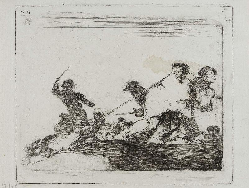 Lo merecia. (He deserved it); Fatales consequencias de la sangrienta guerra en España con Buonaparte. Y otros caprichos enfaticos [Disasters of War], plate 29.