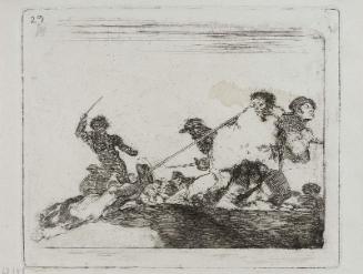 Lo merecia. (He deserved it); Fatales consequencias de la sangrienta guerra en España con Buonaparte. Y otros caprichos enfaticos [Disasters of War], plate 29.