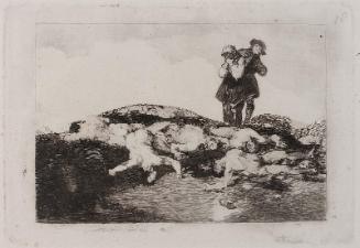 Enterrar y callar. (Bury them and keep quiet); Fatales consequencias de la sangrienta guerra en España con Buonaparte. Y otros caprichos enfaticos [Disasters of War], plate 18.