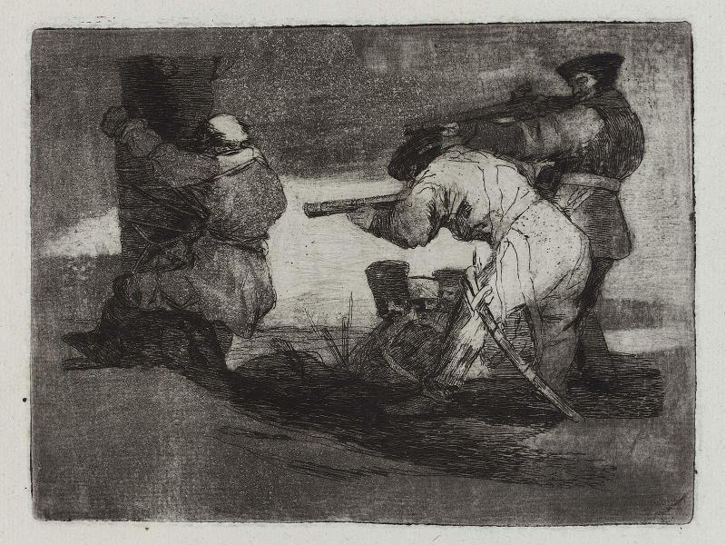 Bárbaros! (Barbarians!); Fatales consequencias de la sangrienta guerra en España con Buonaparte. Y otros caprichos enfaticos [Disasters of War], plate 38.