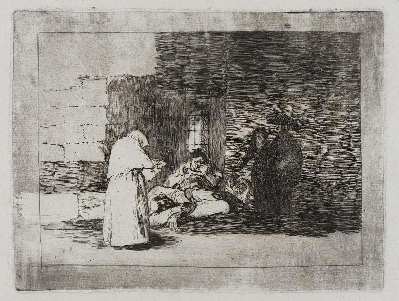 Caridad de una muger. (A woman's charity); Fatales consequencias de la sangrienta guerra en España con Buonaparte. Y otros caprichos enfaticos [Disasters of War], plate 49.