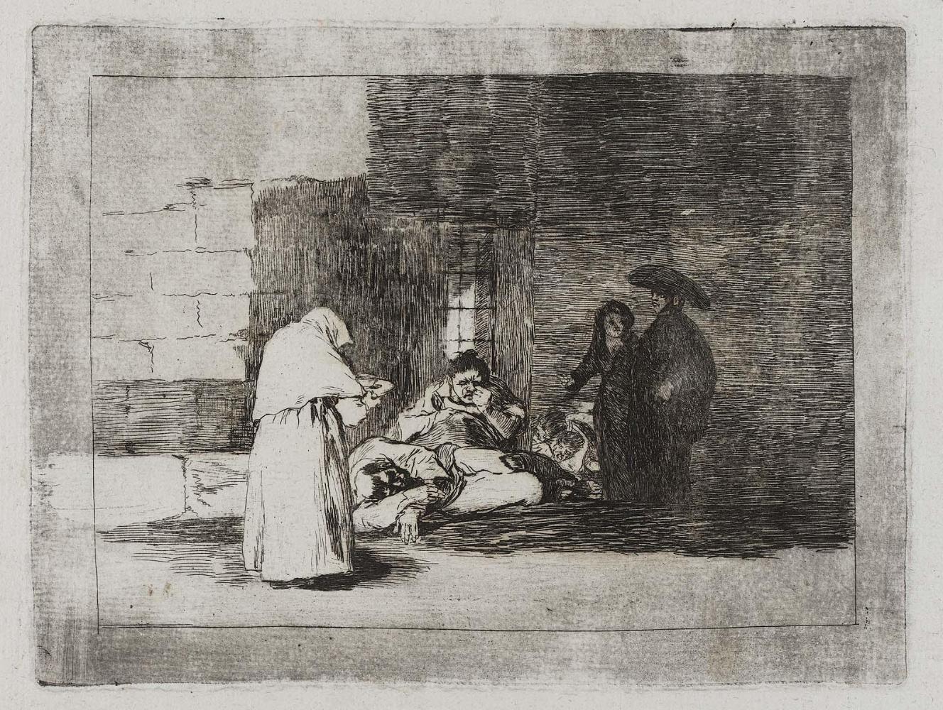 Caridad de una muger. (A woman's charity); Fatales consequencias de la sangrienta guerra en España con Buonaparte. Y otros caprichos enfaticos [Disasters of War], plate 49.