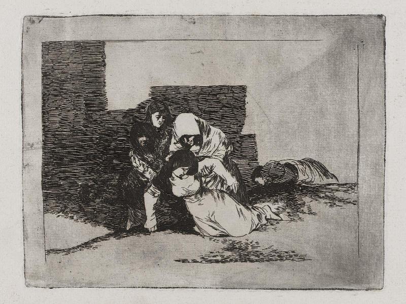 No llegan á tiempo. (They do not arrive in time); Fatales consequencias de la sangrienta guerra en España con Buonaparte. Y otros caprichos enfaticos [Disasters of War], plate 52.