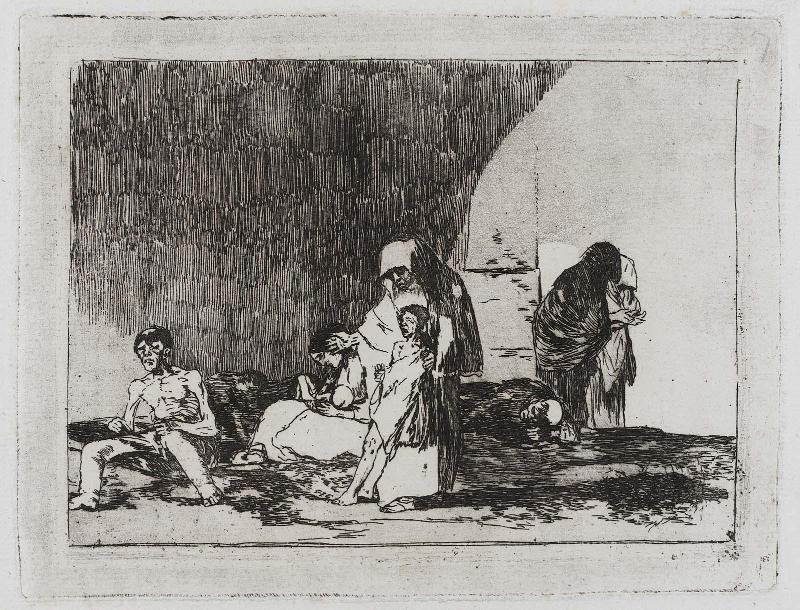 Sanos y enfermos. (The Healthy and the Ill); Fatales consequencias de la sangrienta guerra en España con Buonaparte. Y otros caprichos enfaticos [Disasters of War], plate 57.