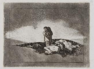 No hay quien los socorra. (There is no one to help them); Fatales consequencias de la sangrienta guerra en España con Buonaparte. Y otros caprichos enfaticos [Disasters of War], plate 60.