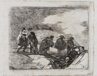 No saben el camino. (They do not know the way); Fatales consequencias de la sangrienta guerra en España con Buonaparte. Y otros caprichos enfaticos [Disasters of War], plate 70.