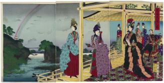 Illustration of the Garden Refreshed after the Rain (Uka sentei no zu)