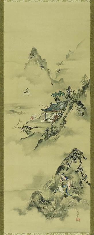 Seven Gods of Good Fortune in Landscape