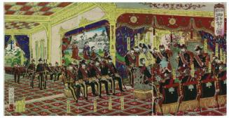 Celebration Banquet at the New Imperial Palace (Shin kôkyo gohaiga no zu)