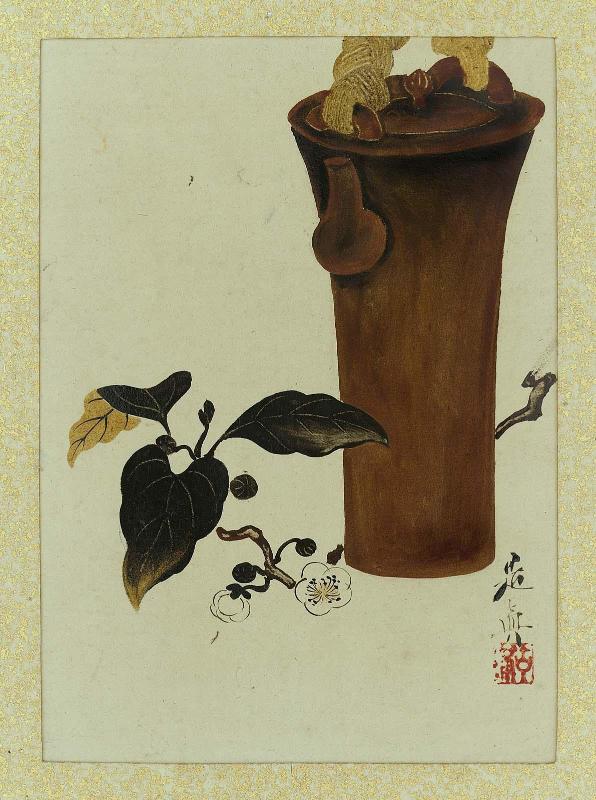 Teapot and a Tea Plant