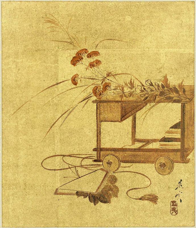 Book Cart and Tanabata Decoration