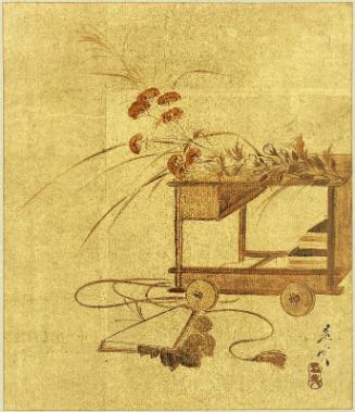 Book Cart and Tanabata Decoration