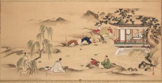 Lanting Pavilion by the Winding Stream