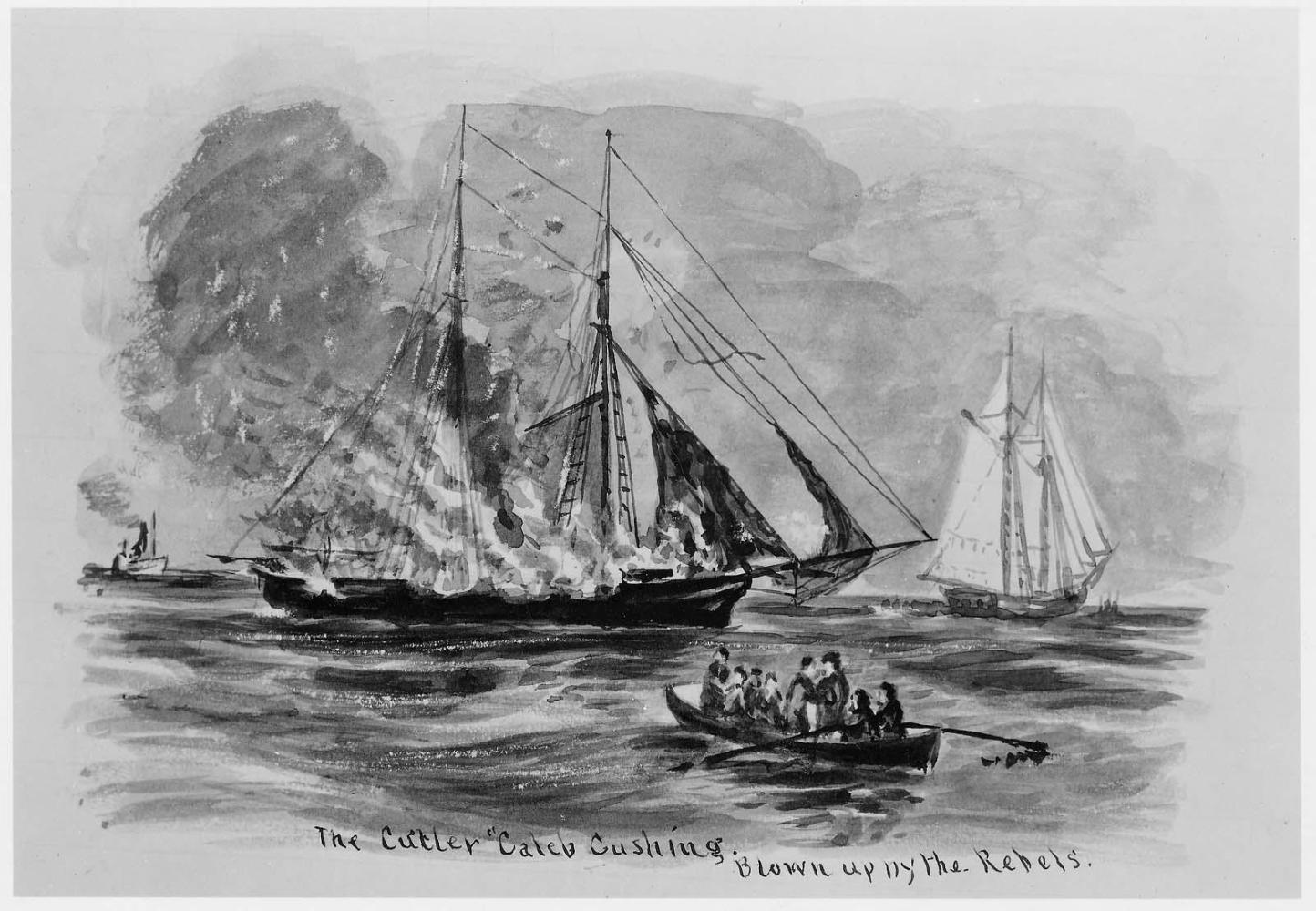 Page 233: The Cutter "Caleb Cushing" Blow Up by the Rebels