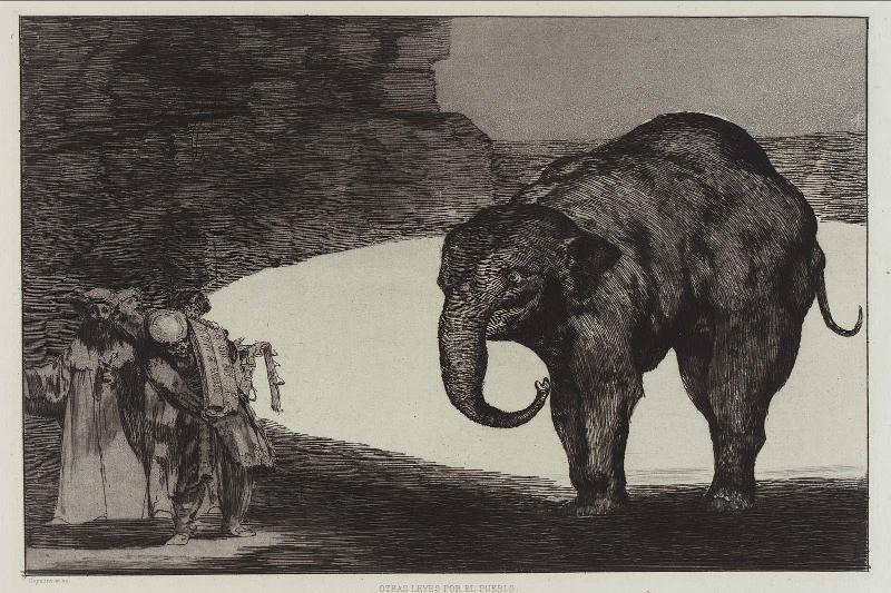 Disparate de Bestia (Animal Folly); plate from the "Disparates" (Follies) series, published in "L'Art", 1877