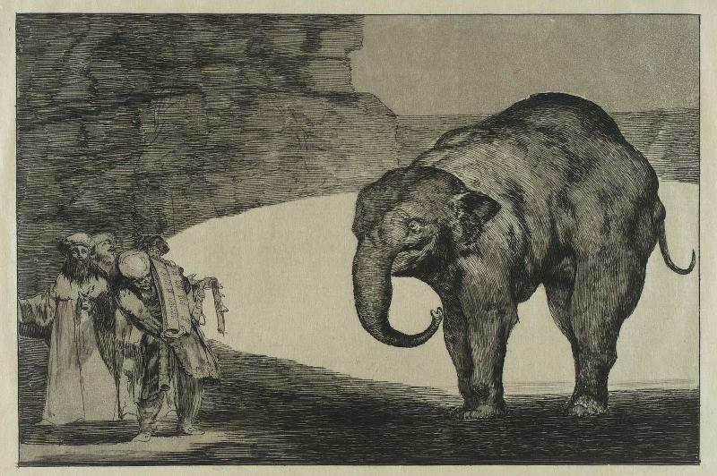 Disparate de Bestia (Animal Folly); plate from the "Disparates" (Follies) series, published in "L'Art", 1877