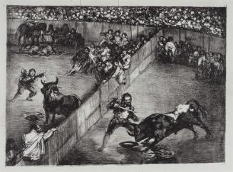 Bullfight in a Divided Ring; from the so-called "Bulls of Bordeaux" series of four lithographs