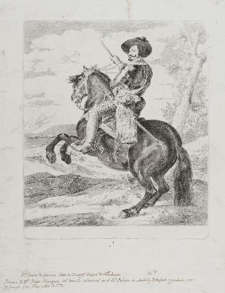 Don Gaspar de Guzmán, Count-Duke of Olivares, on Horseback