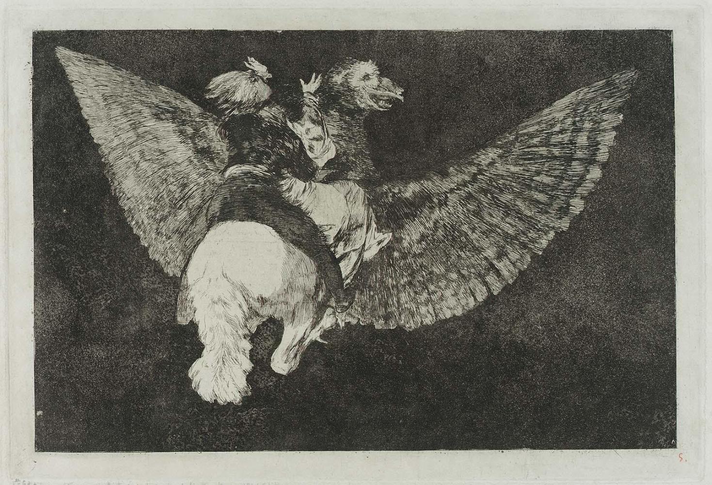 Disparate Volante (Flying Folly); from the "Disparates" series, published as Los Proverbios, plate 5