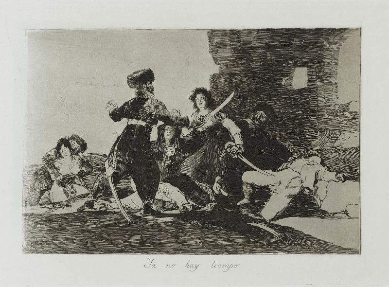 Ya no hay tiempo. (There is no longer time); from "Los Desastres de la Guerra" (Disasters of War), plate 19